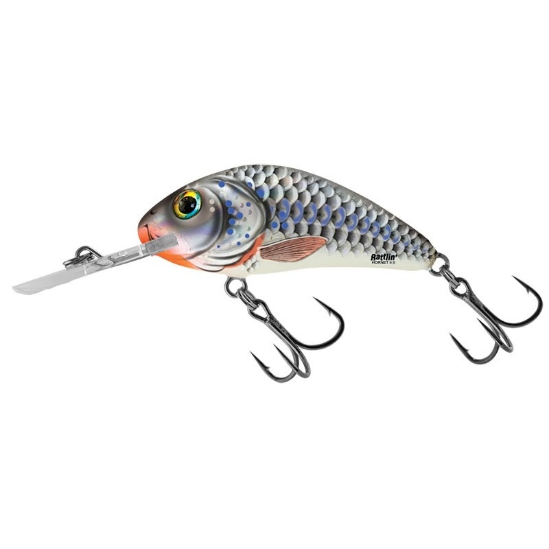 RATTLIN HORNET FLOATING - 5.5cm Wobler Salmo Silver Holographic Shad